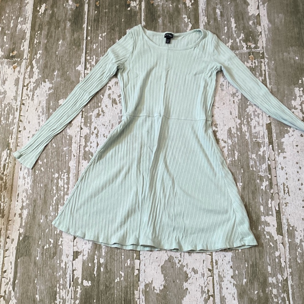 A green dress